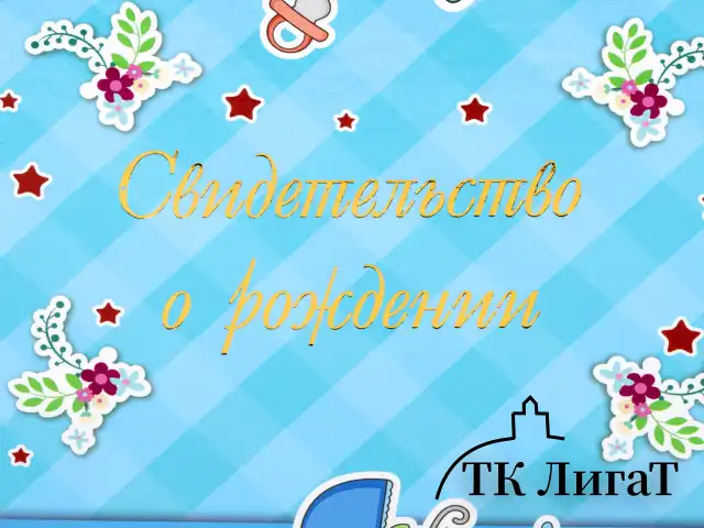 Папка адресная ламинированная "СВИДЕТЕЛЬСТВО О РОЖДЕНИИ", А4, для мальчика, STAFF "Profit", 129588