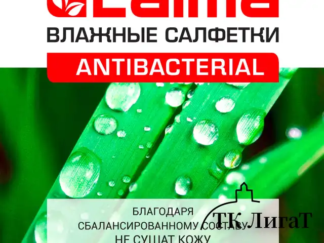 Салфетки влажные 72 шт., АНТИБАКТЕРИАЛЬНЫЕ с пластиковым клапаном, LAIMA "Antibacterial", 129997