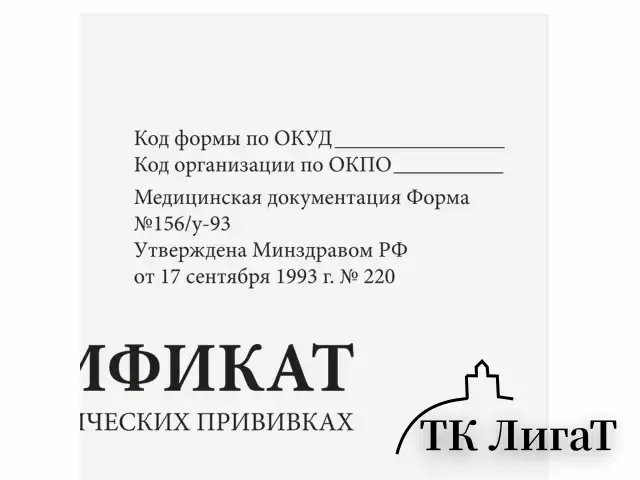 Сертификат о профилактических прививках (Форма № 156/у-93), 12 л., А6 95x140 мм, STAFF, 130253