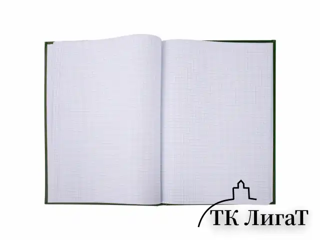 Книга учета 96 л., клетка, твердая, бумвинил, офсет, герб, А4 (200х290 мм), BRAUBERG, зеленая, 130277