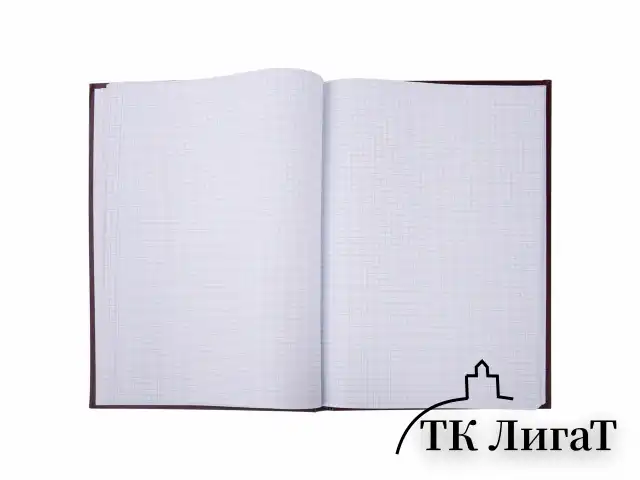Книга учета 96 л., клетка, твердая, бумвинил, офсет, наклейка, А4 (200х290 мм), BRAUBERG, бордовая, 130279