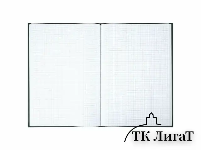 Книга учета 96 л., клетка, твердая, бумвинил, офсет, наклейка, А4 (200х290 мм), BRAUBERG, зеленая, 130280