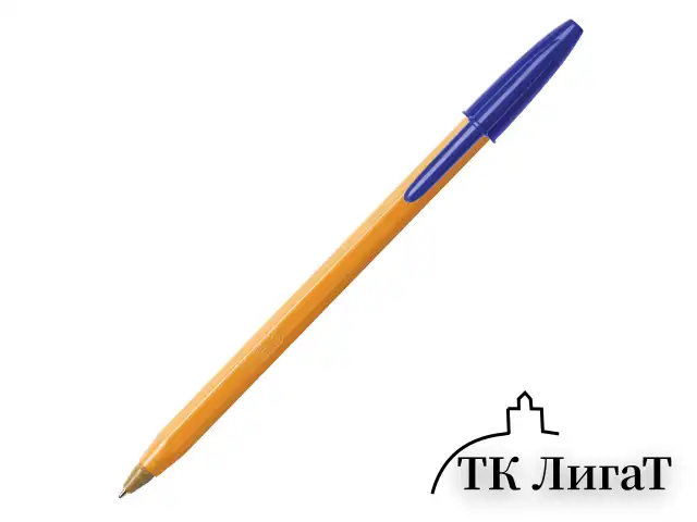 Ручка шариковая BIC "Orange", СИНЯЯ, корпус оранжевый, узел 0,8 мм, линия письма 0,3 мм, 8099221