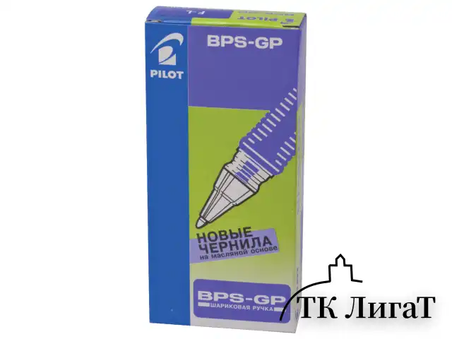 Ручка шариковая масляная с грипом PILOT "BPS-GP", СИНЯЯ, корпус прозрачный, узел 0,7 мм, линия письма 0,21 мм, BPS-GP-F, BРS-GP-F