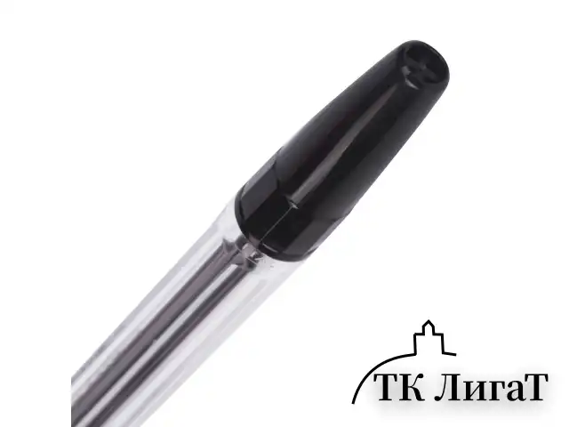 Ручка шариковая CORVINA (Италия) "51 Classic", ЧЕРНАЯ, корпус прозрачный, узел 1 мм, линия письма 0,7 мм, 40163/01