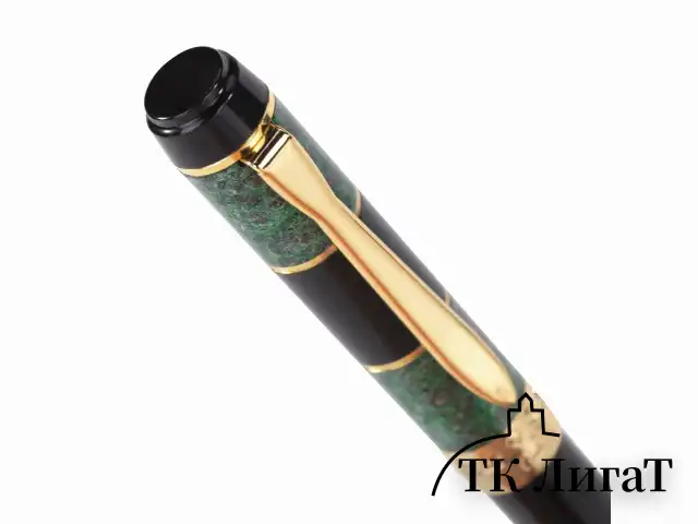 Ручка подарочная шариковая GALANT "Granit Green", корпус черный с темно-зеленым, золотистые детали, пишущий узел 0,7 мм, синяя, 140393