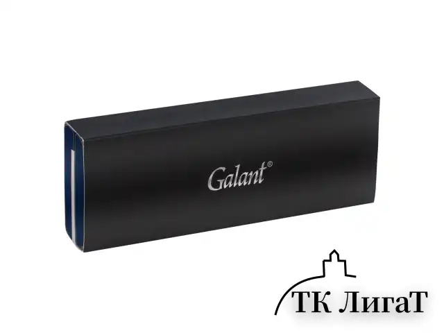 Ручка подарочная шариковая GALANT "Black", корпус черный, золотистые детали, пишущий узел 0,7 мм, синяя, 140405