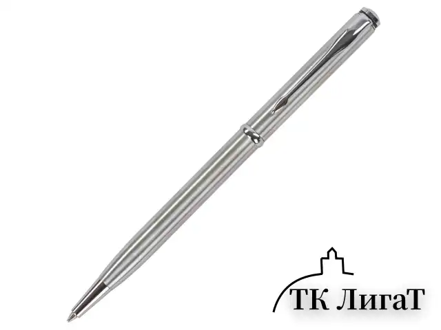 Ручка подарочная шариковая GALANT "Arrow Chrome", корпус серебристый, хромированные детали, пишущий узел 0,7 мм, синяя, 140408