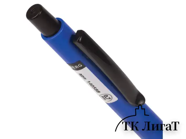 Ручка шариковая автоматическая с грипом BRAUBERG "Klasse", СИНЯЯ, корпус ассорти, узел 0,7 мм, линия письма 0,35 мм, 140588