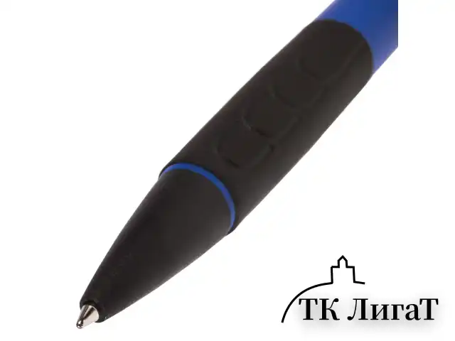 Ручка шариковая автоматическая с грипом BRAUBERG "Klasse", СИНЯЯ, корпус ассорти, узел 0,7 мм, линия письма 0,35 мм, 140588