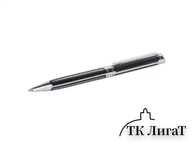 Ручка подарочная шариковая GALANT "Olympic Chrome", корпус хром с черным, хромированные детали, пишущий узел 0,7 мм, синяя, 140614