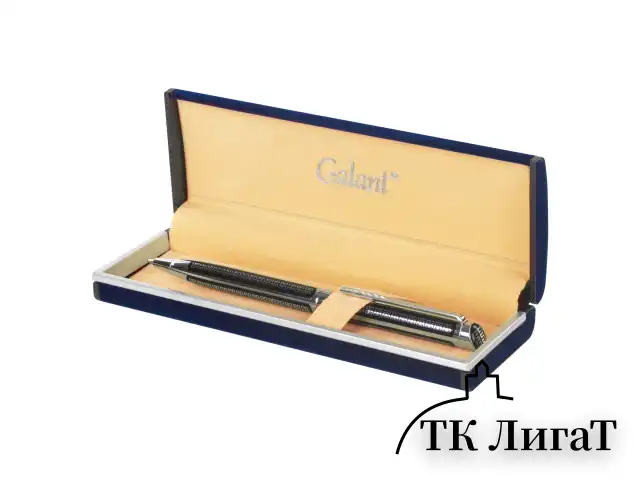Ручка подарочная шариковая GALANT "Olympic Chrome", корпус хром с черным, хромированные детали, пишущий узел 0,7 мм, синяя, 140614