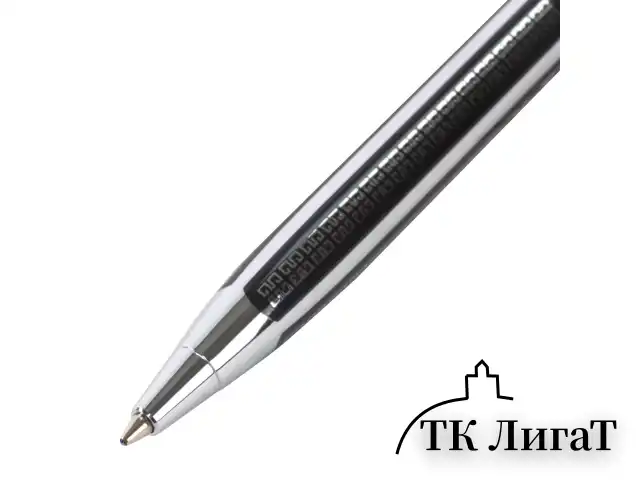 Ручка подарочная шариковая GALANT "Olympic Chrome", корпус хром с черным, хромированные детали, пишущий узел 0,7 мм, синяя, 140614