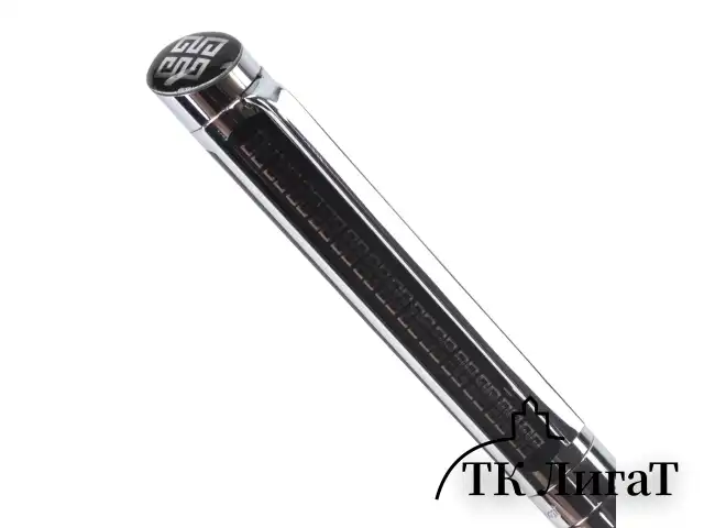 Ручка подарочная шариковая GALANT "Olympic Chrome", корпус хром с черным, хромированные детали, пишущий узел 0,7 мм, синяя, 140614