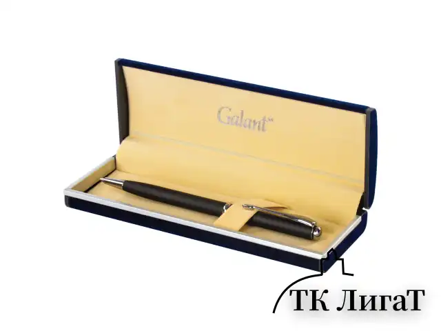 Ручка подарочная шариковая GALANT "Arrow Chrome Grey", корпус серый, хромированные детали, пишущий узел 0,7 мм, синяя, 140652