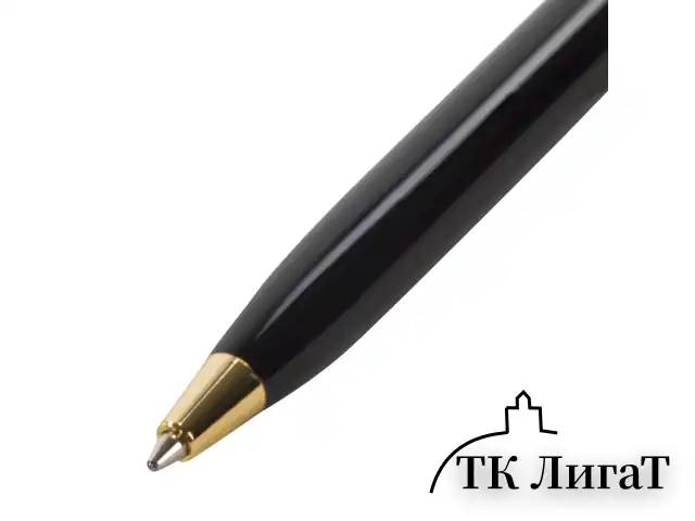 Ручка подарочная шариковая GALANT "Consul", корпус черный с серебристым, золотистые детали, пишущий узел 0,7 мм, синяя, 140963