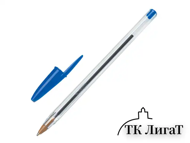 Ручки шариковые BIC "Cristal Original", НАБОР 4 шт., СИНИЕ, узел 1 мм, линия 0,32 мм, пакет, 8308601