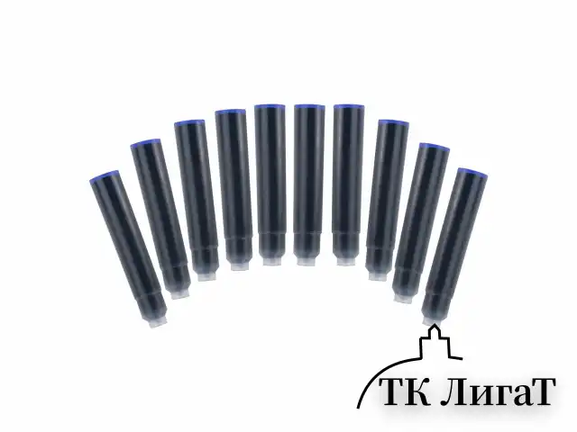 Картриджи чернильные СИНИЕ CENTROPEN, КОМПЛЕКТ 10 шт., 1 0019 1002