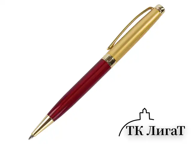 Ручка подарочная шариковая GALANT "Bremen", корпус бордовый с золотистым, золотистые детали, пишущий узел 0,7 мм, синяя, 141010