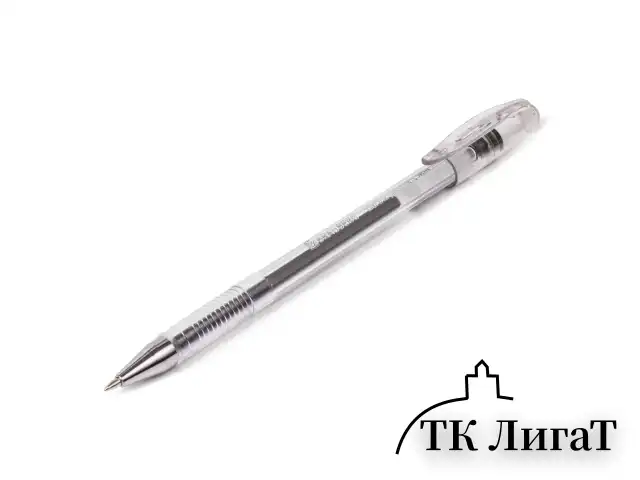 Ручка гелевая BRAUBERG "Jet", ЧЕРНАЯ, корпус прозрачный, узел 0,5 мм, линия письма 0,35 мм, 141018