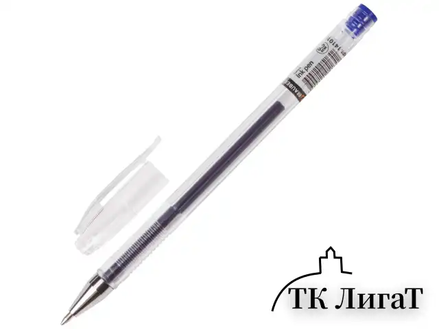 Ручка гелевая BRAUBERG "Jet", СИНЯЯ, корпус прозрачный, узел 0,5 мм, линия письма 0,35 мм, 141019