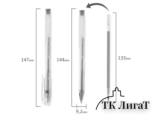 Ручки гелевые BRAUBERG "Jet", НАБОР 6 ЦВЕТОВ, МЕТАЛЛИК, узел 0,7 мм, линия письма 0,5 мм, 141029