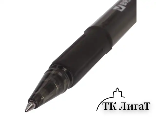 Ручка гелевая с грипом BRAUBERG "Samurai", ЧЕРНАЯ, корпус тонированный, узел 0,5 мм, линия письма 0,35 мм, 141178