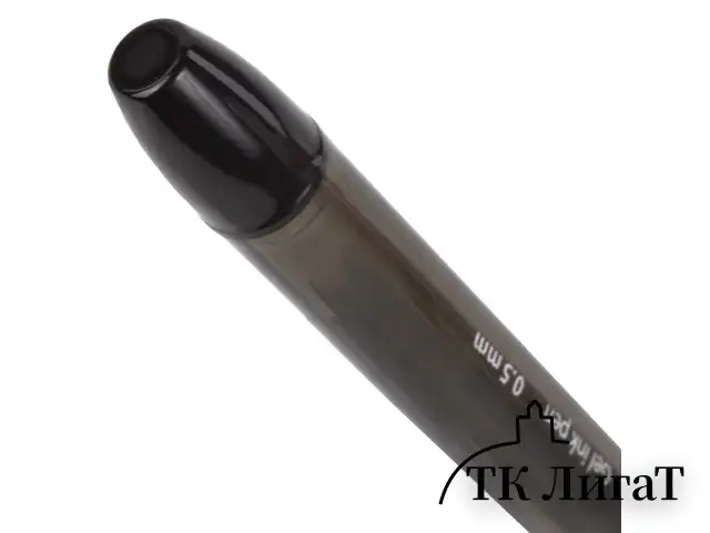 Ручка гелевая с грипом BRAUBERG "Samurai", ЧЕРНАЯ, корпус тонированный, узел 0,5 мм, линия письма 0,35 мм, 141178