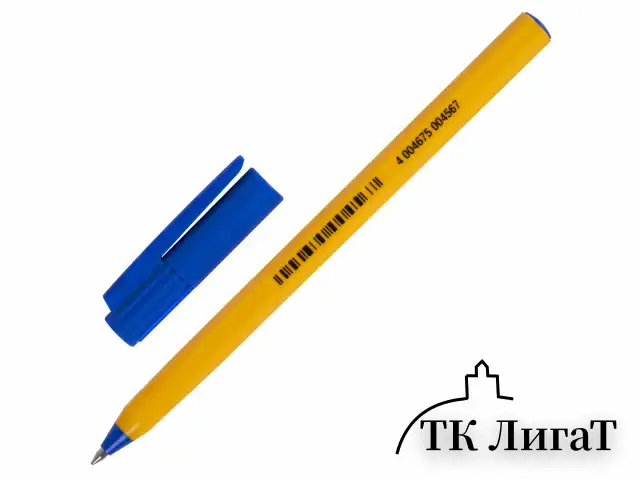 Ручка шариковая SCHNEIDER (Германия) "Tops 505 F", СИНЯЯ, корпус желтый, узел 0,8 мм, линия письма 0,4 мм, 150503