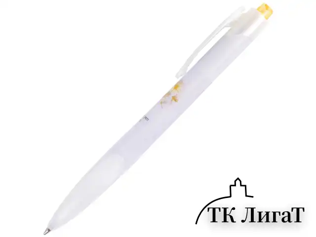 Ручка шариковая автоматическая с грипом BRAUBERG "Herb Time", СИНЯЯ, корпус ассорти, узел 0,7 мм, линия письма 0,35 мм, 141286