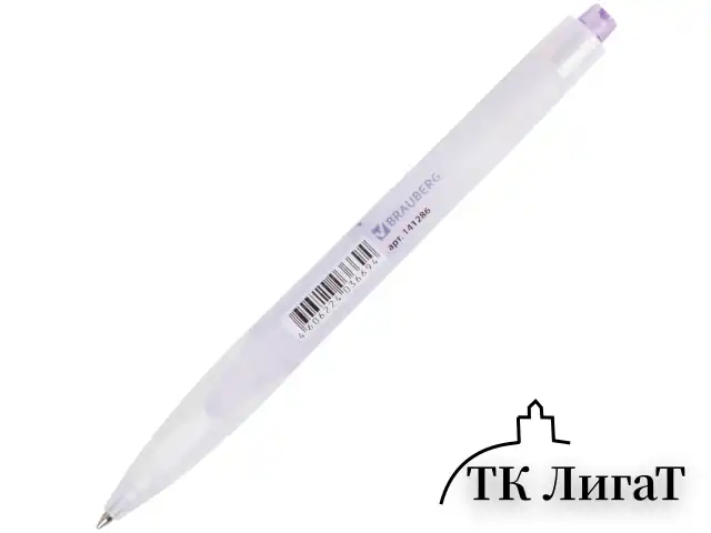 Ручка шариковая автоматическая с грипом BRAUBERG "Herb Time", СИНЯЯ, корпус ассорти, узел 0,7 мм, линия письма 0,35 мм, 141286