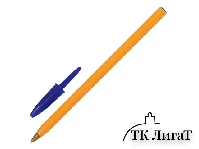Ручки шариковые BIC "Orange Original", НАБОР 4 шт., СИНИЕ, узел 0,8 мм, линия письма 0,3 мм, пакет, 8308521