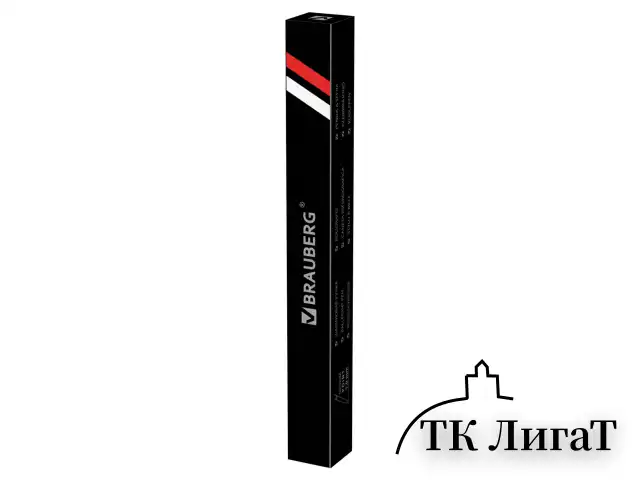 Ручка подарочная шариковая BRAUBERG "Slim Black", корпус черный, узел 1 мм, линия письма 0,7 мм, синяя, 141402