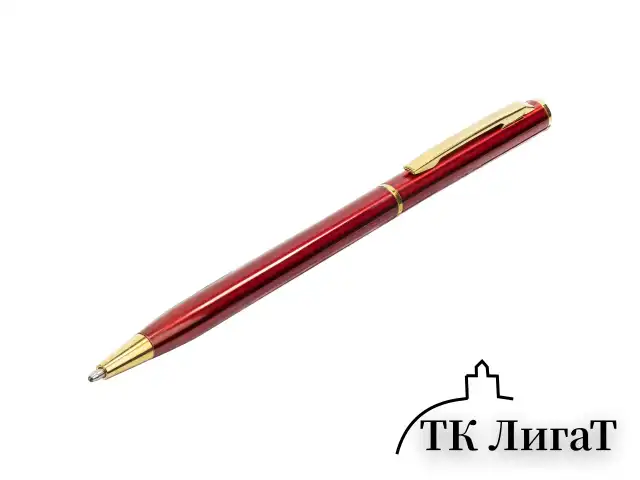 Ручка подарочная шариковая BRAUBERG "Slim Burgundy", корпус бордо, узел 1 мм, линия письма 0,7 мм, синяя, 141403