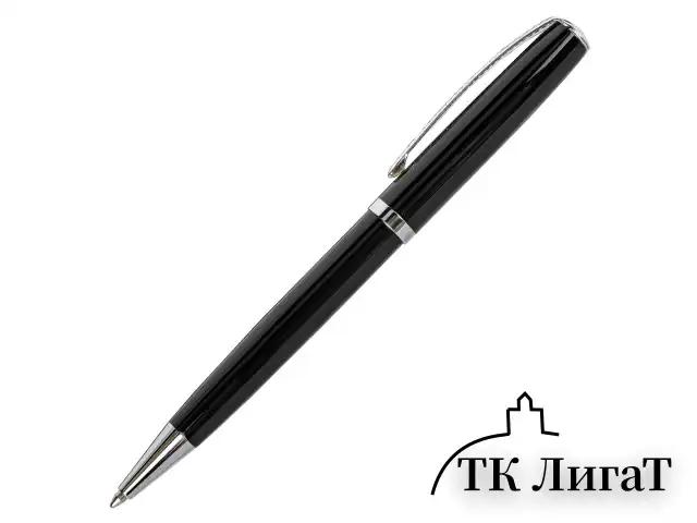 Ручка подарочная шариковая BRAUBERG "Cayman Black", корпус черный, узел 1 мм, линия письма 0,7 мм, синяя, 141410