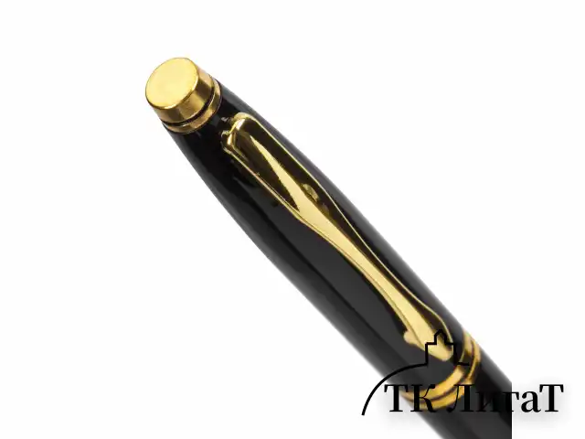 Ручка подарочная шариковая BRAUBERG "De Luxe Black", корпус черный, узел 1 мм, линия письма 0,7 мм, синяя, 141411