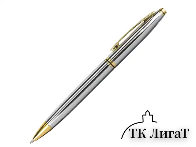 Ручка подарочная шариковая BRAUBERG "De Luxe Silver", корпус серебристый, узел 1 мм, линия письма 0,7 мм, синяя, 141414