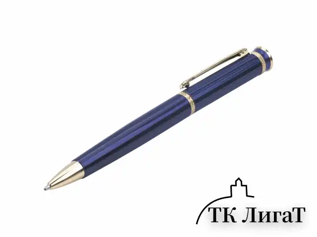 Ручка подарочная шариковая BRAUBERG "Perfect Blue", корпус синий, узел 1 мм, линия письма 0,7 мм, синяя, 141415