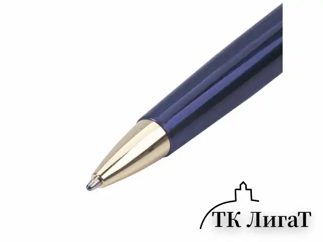 Ручка подарочная шариковая BRAUBERG "Perfect Blue", корпус синий, узел 1 мм, линия письма 0,7 мм, синяя, 141415
