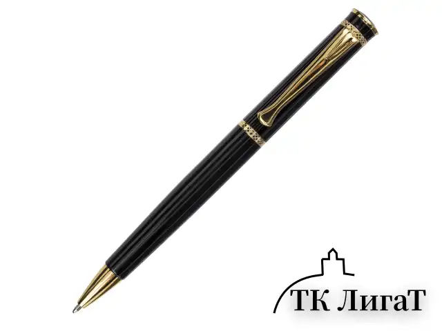 Ручка подарочная шариковая BRAUBERG "Perfect Black", корпус черный, узел 1 мм, линия письма 0,7 мм, синяя, 141416
