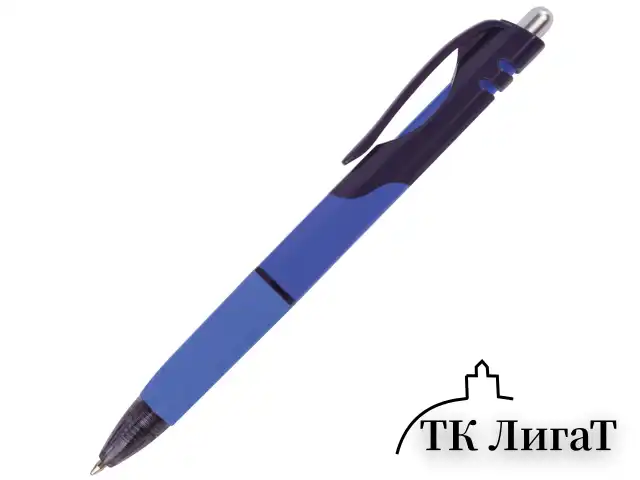 Ручка шариковая автоматическая с грипом BRAUBERG "Supreme", СИНЯЯ, корпус ассорти, узел 0,7 мм, линия письма 0,35 мм, 141545