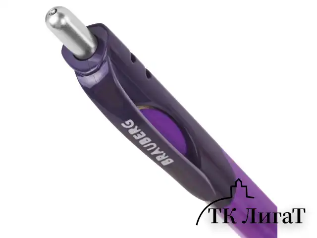 Ручка шариковая автоматическая с грипом BRAUBERG "Supreme", СИНЯЯ, корпус ассорти, узел 0,7 мм, линия письма 0,35 мм, 141545