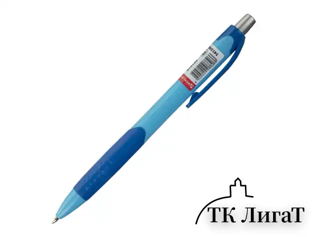 Ручка шариковая автоматическая с грипом BRAUBERG "Juicy", СИНЯЯ, корпус ассорти, узел 0,7 мм, линия письма 0,35 мм, 141546
