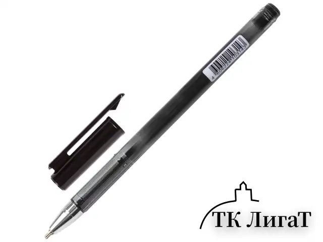 Ручка шариковая масляная BRAUBERG "Profi-Oil", ЧЕРНАЯ, корпус с печатью, узел 0,7 мм, линия письма 0,35 мм, 141633
