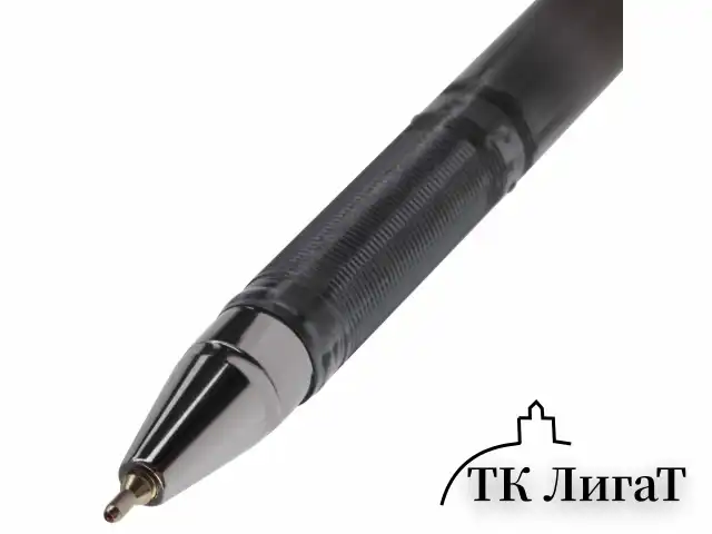 Ручка шариковая масляная BRAUBERG "Profi-Oil", ЧЕРНАЯ, корпус с печатью, узел 0,7 мм, линия письма 0,35 мм, 141633