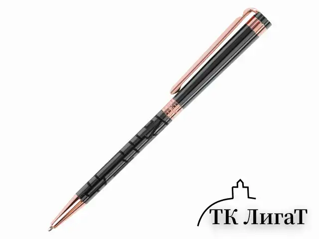 Ручка подарочная шариковая GALANT "Vitznau", корпус серый, золотистые детали, пишущий узел 0,7 мм, синяя, 141664