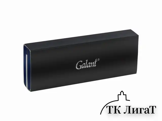 Ручка подарочная шариковая GALANT "Vitznau", корпус серый, золотистые детали, пишущий узел 0,7 мм, синяя, 141664