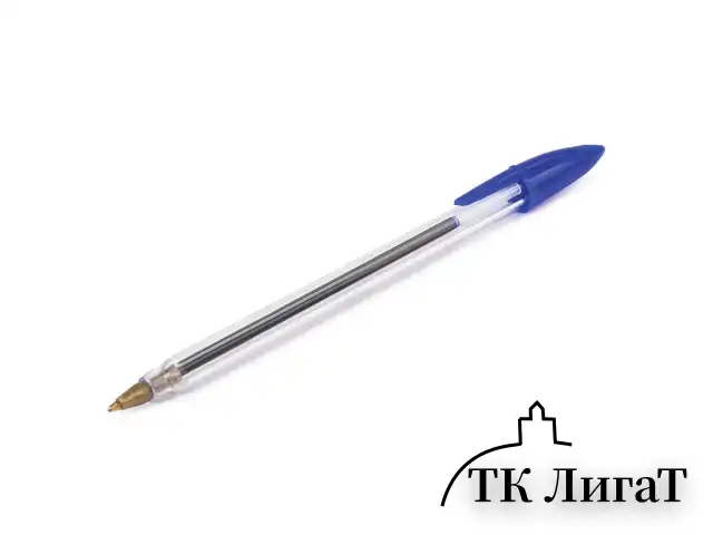 Ручка шариковая STAFF "Basic BP-01", письмо 750 метров, СИНЯЯ, длина корпуса 14 см, линия письма 0,5 мм, 141672