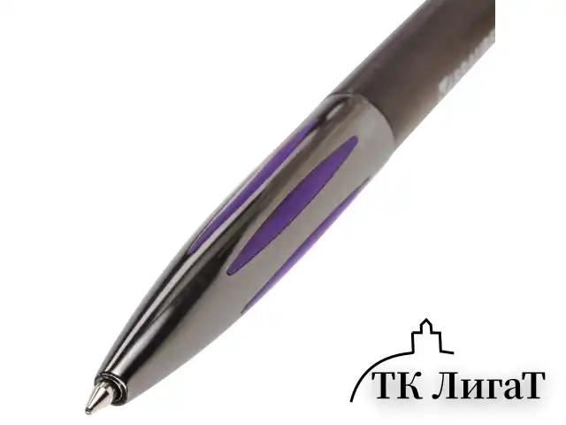 Ручка шариковая автоматическая BRAUBERG "Stripe", СИНЯЯ, корпус ассорти, узел 0,7 мм, линия письма 0,35 мм, 141876
