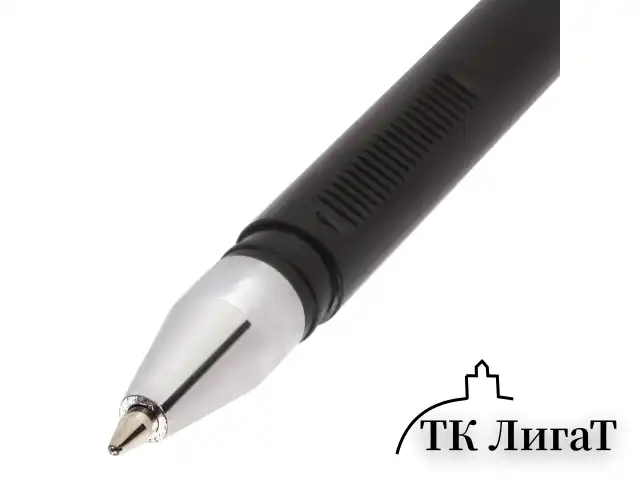 Ручка шариковая настольная масляная BRAUBERG "Стенд-Пен №1", СИНЯЯ, корпус черный/синий, линия письма 0,35 мм, 141884